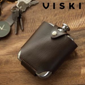 Viski Stainless Steel Flask and Traveling Case
